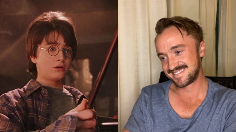 Tom Felton, o Draco Malfoy, chora após reassistir ao primeiro filme de Harry Potter
