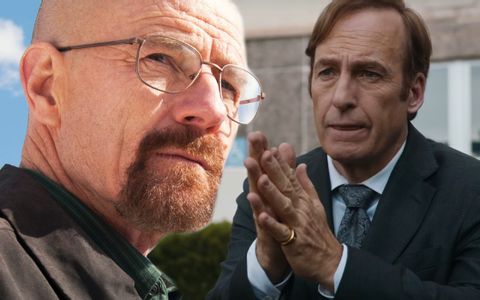 Bryan Cranston as Walter White in Breaking Bad and Bob Odenkirk as Jimmy McGill in Better Call Saul