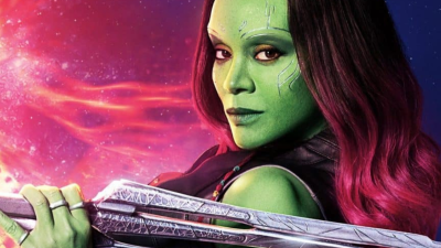 Zoe Saldaña é Gamora em Guardiões da Galaxia